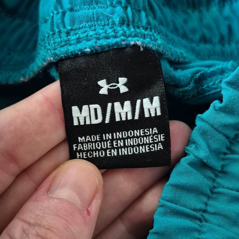 Under Armor Turquoise Exercise Shorts - Picture 4 of 4
